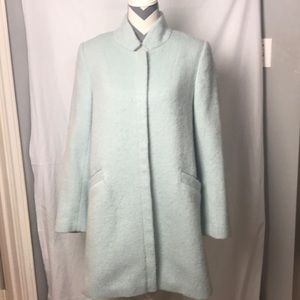 Loft light blue zip up coat